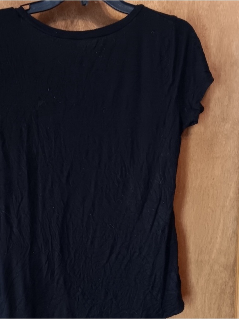 Men's Black Short-Sleeve Crew Neck T-Shirt